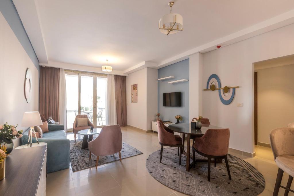 تلفاز و/أو أجهزة ترفيهية في Gewan Resort New Alamein