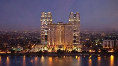 إطلالة بانورامية على النيل من غرف فندق فيرمونت نايل سيتي القاهرة